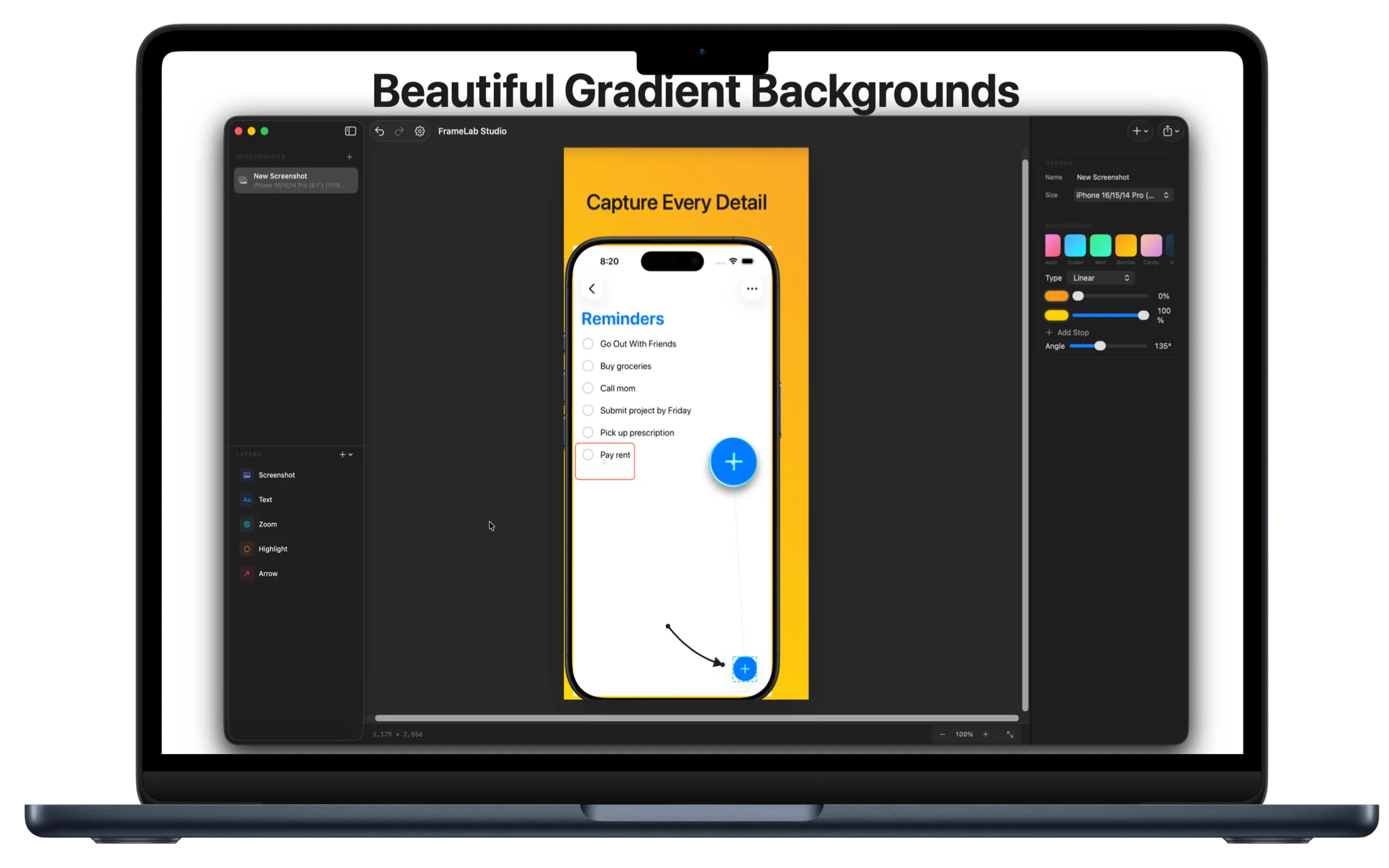 Gradient editor
