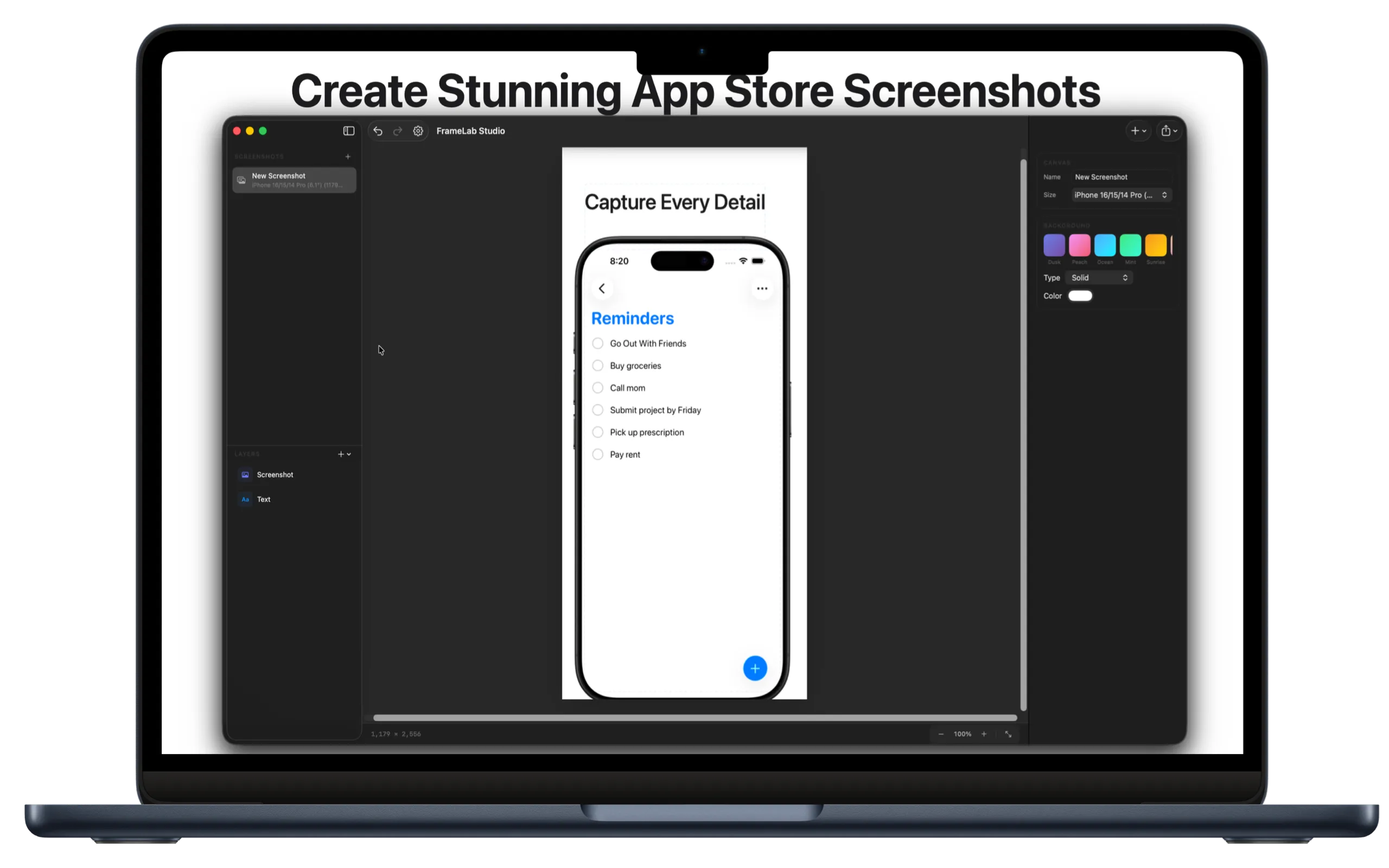 FrameLab Studio main interface